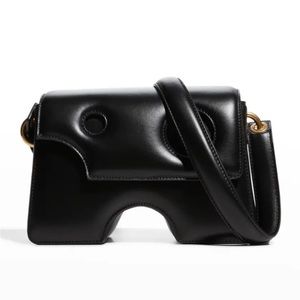 Off-White Burrow 22 Cutout Leather Crossbody Bag Authentic